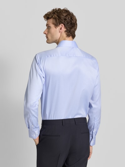 Christian Berg Men Regular Fit Business Hemd aus Baumwolle mit Haifischkragen Bleu 5