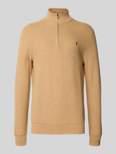 Polo Ralph Lauren Gebreide pullover met labelstitching Camel gemêleerd - 2