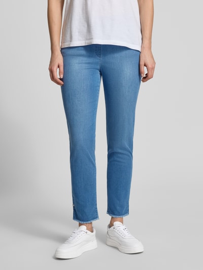 Raphaela By Brax Jeansy w kroju skinny fit z mieszanki bawełny model 'LAVINA FRINGE' Niebieski 4