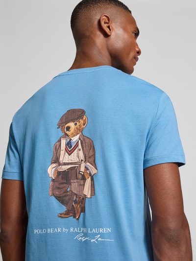 Polo Ralph Lauren T-Shirt mit Brusttasche Hellblau 3