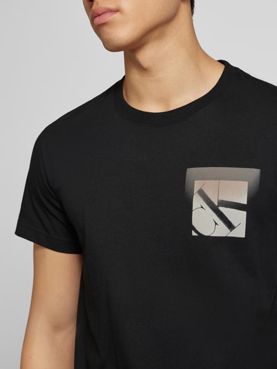 Calvin Klein Jeans T-Shirt mit Label-Print Black 3