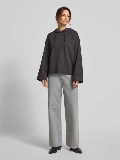Jake*s Casual Hoodie Schoko Melange 1