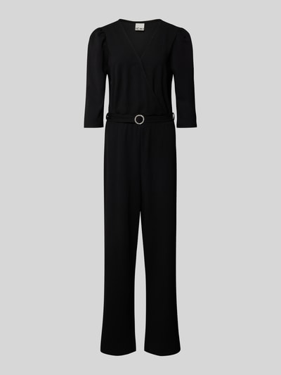 ICHI Jumpsuit mit Taillengürtel Modell 'PABITRA' Black 2