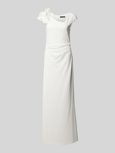 Vera Mont Abendkleid mit seitlicher Raffung Offwhite 2