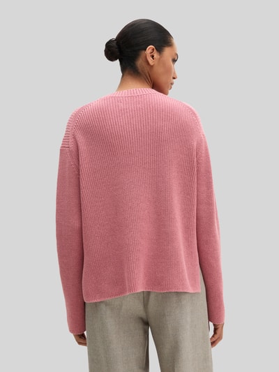 Marc O'Polo Loose Fit Pullover aus reiner Baumwolle Pink 5