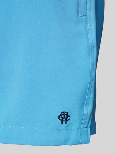 MCNEAL Relaxed Fit Badeshorts mit Logo-Stitching Metallic Blue 2