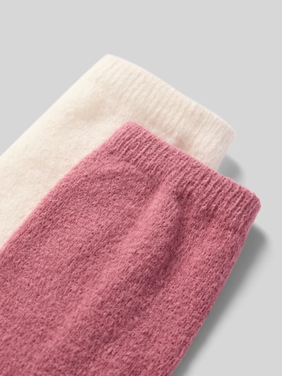 Jake*s Casual Sokken met elastische ribboordjes in een set van 2 paar Oudroze gemêleerd - 2