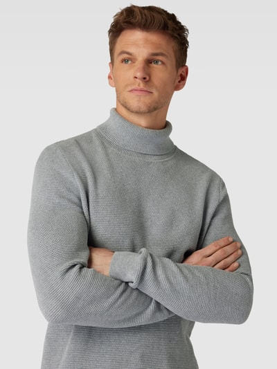 MCNEAL Strickpullover mit Rollkragen Mittelgrau Melange 3