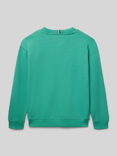 Produktfoto, Regular Fit Sweatshirt aus Baumwoll-Mix von Tommy Hilfiger Teens, efekt: jednolity kolor, krój regular fit, mieszanka bawełny, okrągły dekolt, długi rękaw, prążkowane zakończenia, dzianina dresowa