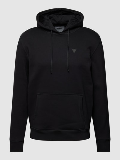 Guess Activewear Hoodie met labeldetail, model 'ALDWIN' Zwart - 2