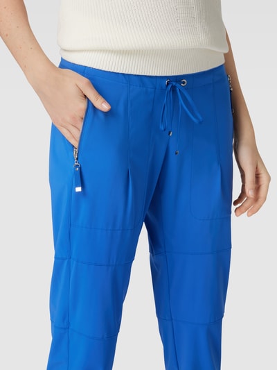 Raffaello Rossi Broek met ritszakken opzij, model 'CANDY' Koningsblauw - 3