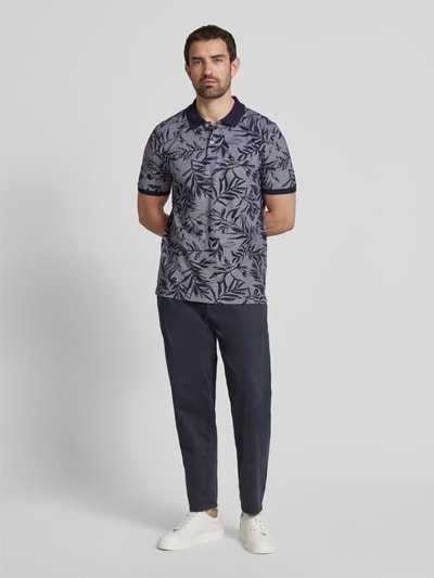 Fynch-Hatton Slim Fit Poloshirt mit Logo-Stitching Marine 1