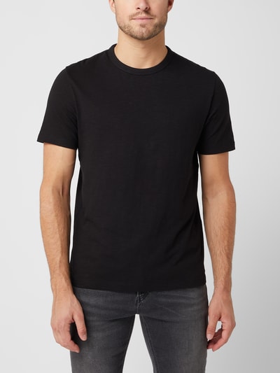 s.Oliver RED LABEL Regular Fit T-Shirt aus Slub Jersey Black 4