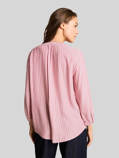 Tom Tailor regular fit blouse met lange mouwen van viscose Felroze - 5