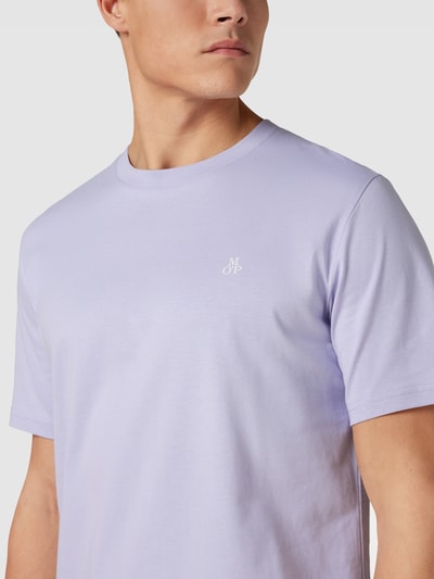 Marc O'Polo T-shirt met labelprint Lila - 3