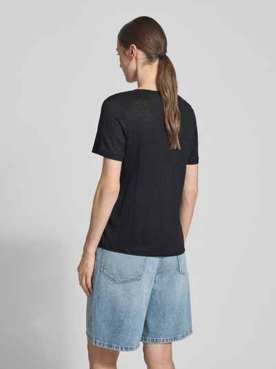 s.Oliver RED LABEL T-shirt o kroju regular fit z czystego lnu  5