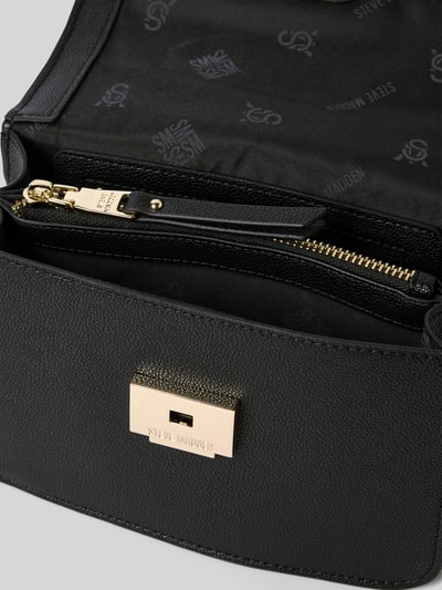 Steve Madden Crossbodytas met logo-applicatie, model 'Stakes' Zwart - 5