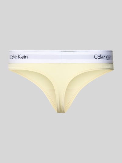 Calvin Klein Underwear String aus Baumwoll-Mix Hellgelb 3