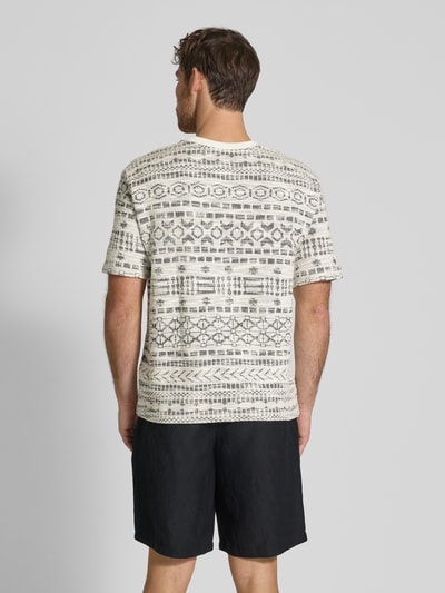 MCNEAL T-Shirt mit geripptem Rundhalsausschnitt Sand 5