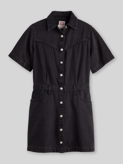 Levi's® Jeanskleid mit Knopfleiste aus reiner Baumwolle Black 2