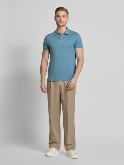 Lacoste Slim Fit Poloshirt mit Label-Patch Modell 'PIQUE' Rauchblau 1