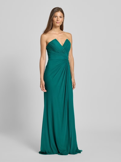 Mascara Abendkleid mit Knotendetail Dunkelgruen 4