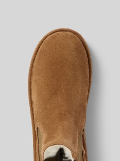 Copenhagen Chelsea Boots mit Label-Detail Cognac 3