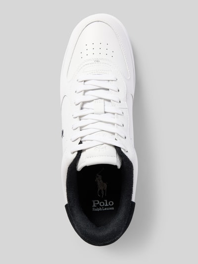Polo Ralph Lauren Leren sneakers met logostitching, model 'MASTERS' Wit - 3