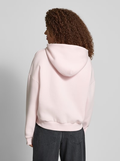 Review Oversized Sweatjacke mit Label-Print Rose 5