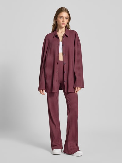 OH APRIL Overhemdblouse met knoopsluiting Donkerrood - 1