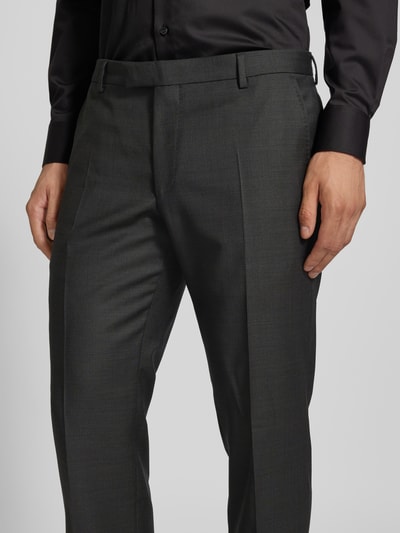 JOOP! Collection Slim fit pantalon met persplooien, model 'BLAYR' Olijfgroen - 3