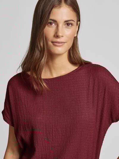 s.Oliver RED LABEL Relaxed fit T-shirt met stretch Bordeaux - 3