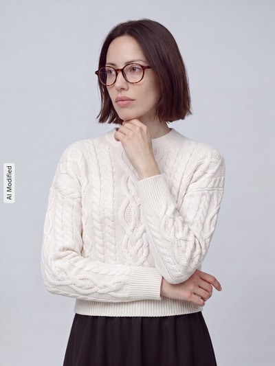 Weekend Max Mara Regular fit pullover van zuivere scheerwol model 'ALBEN' ' Offwhite - 4