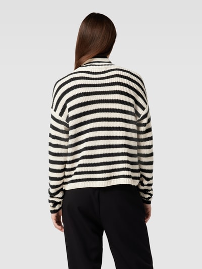 Vero Moda Strickpullover mit Streifenmuster Modell 'FABULOUS' Offwhite 5