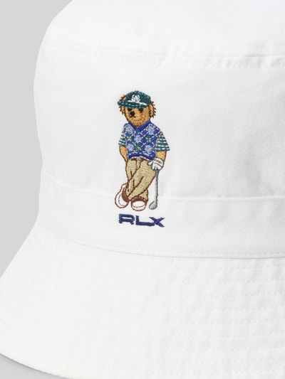 Polo Ralph Lauren Hut mit Polo Bear Stitching Weiss 3