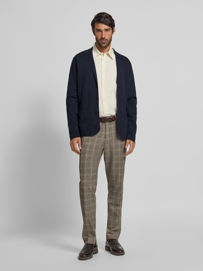 Fynch-Hatton Kurtka z dzianiny z listwą guzikową Granatowy 1