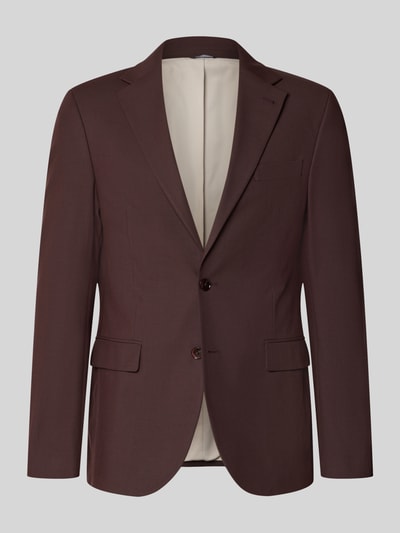 MCNEAL Slim Fit Sakko mit Pattentaschen Modell 'Marco' Dunkelrot 1