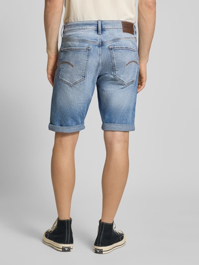 G-Star Raw Korte regular fit jeans met steekzakken, model 'Mosa' Lichtblauw - 5