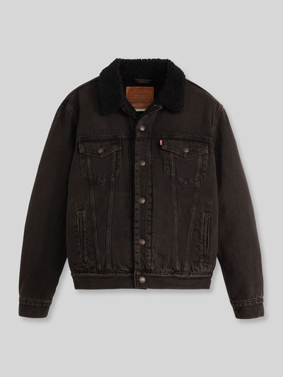 Levi's® Regular Fit Jeansjacke aus reiner Baumwolle BLACK 1