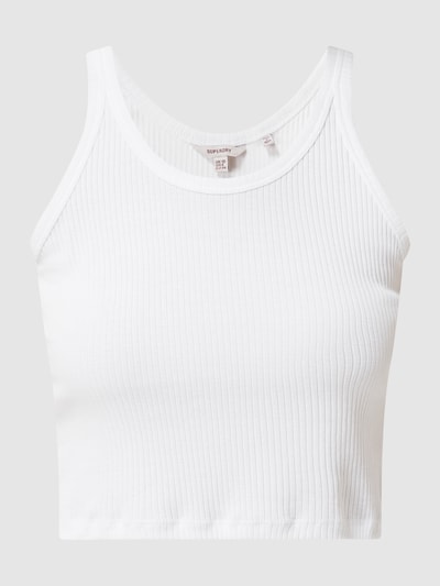 Superdry Crop Top mit Streifenmuster  Weiss 2