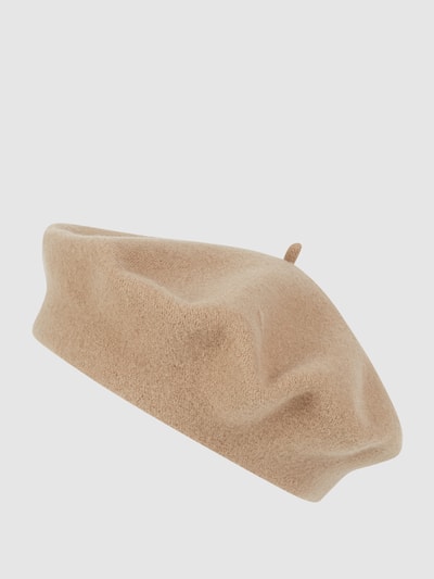 Loevenich Beret z wełny model ‘Flora’  Camel 1