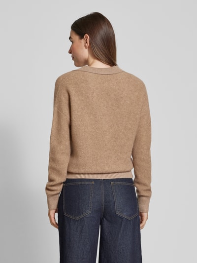 (The Mercer) N.Y. Strickpullover mit V-Ausschnitt Taupe 5