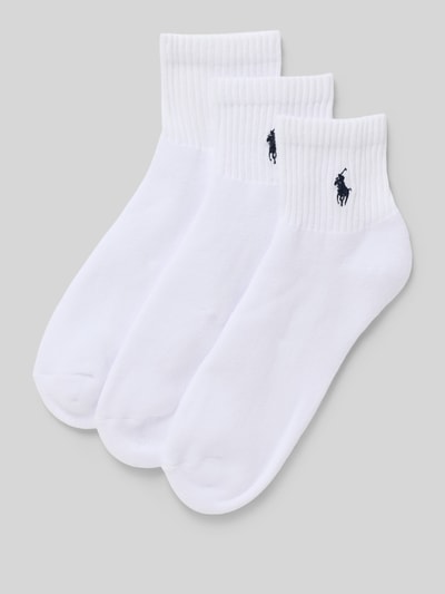 Produktfoto, Socken aus Baumwoll-Mix im 3er Pack von Polo Ralph Lauren Underwear, Optik: Unifarben, Logo-Detail, Bundabschluss: Elastisch, Materialverarbeitung: Rippstrick, Multipack:3er-Pack