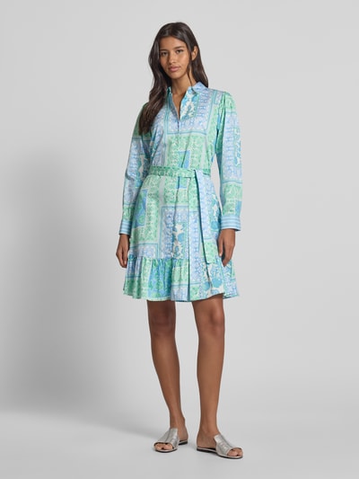 Smith and Soul Sukienka koszulowa o długości do kolan z wiązanym paskiem Zielony 1
