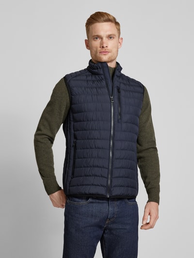 Brax Bodywarmer met ritszakken, model 'Craig' Marineblauw - 4