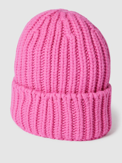 Unio Beanie mit groben Strickmuster Modell 'Stina' Rosa 1