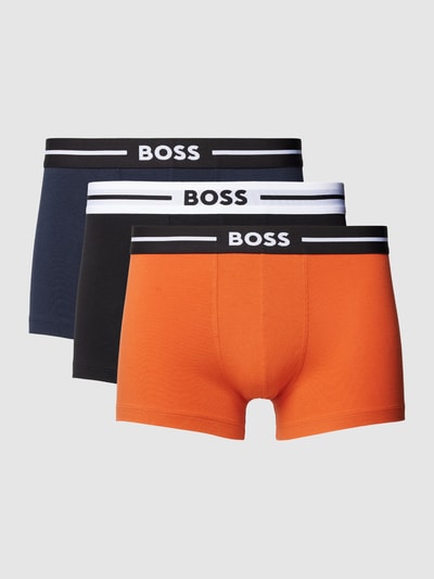 BOSS Trunks mit elastischem Logo-Bund im 3er-Pack Orange 1