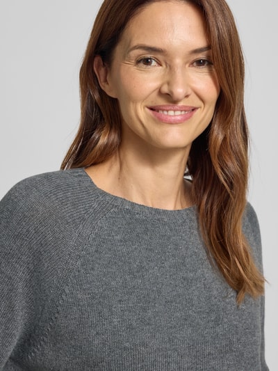 Marella Strickpullover mit Rundhalsausschnitt Modell 'SPIDER' Mittelgrau 3