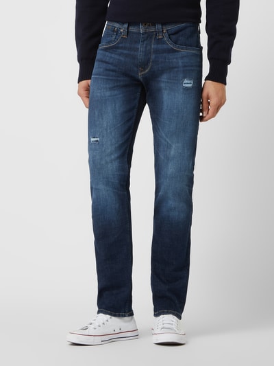 Pepe Jeans Regular Fit Jeans mit Stretch-Anteil Modell 'Cash' Jeansblau 4