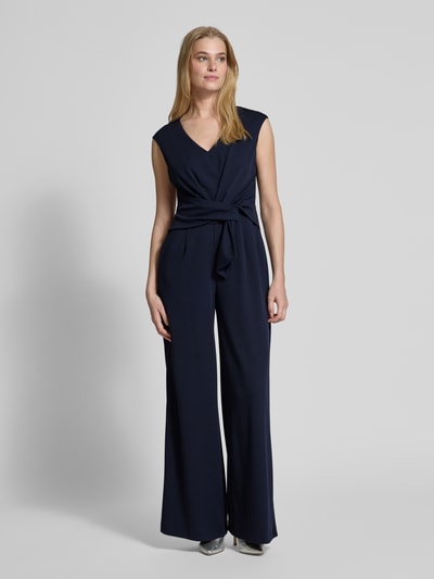 Vera Mont Jumpsuit met knoopdetail Donkerblauw - 4